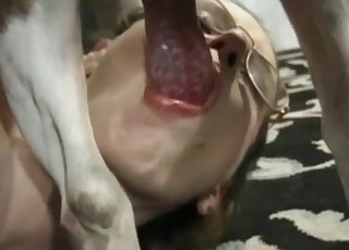 Voluptuous hooker deepthroats a doggy dong