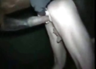 Close-up shots of someone horsing around